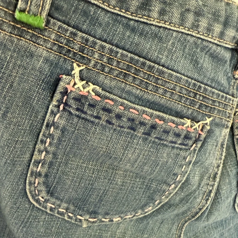 Gap Girls Bermuda Denim Blue Jean Shorts Size 12 Plus Adjustable Waist